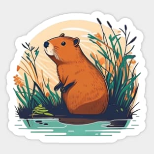 Capybara Sticker